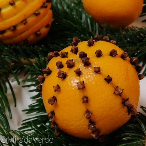Orangen Nelken gespickt diy Deko