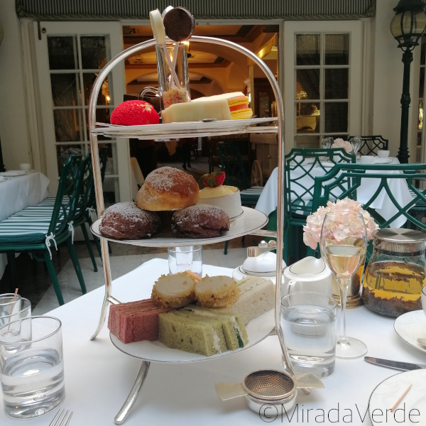 Etagere with Food at Afternoon Tea. London