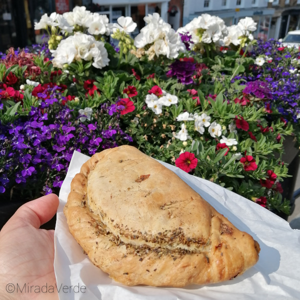 Cornish Pasty. Takeaway in England.