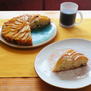 Dorset Apple Cake served with coffee