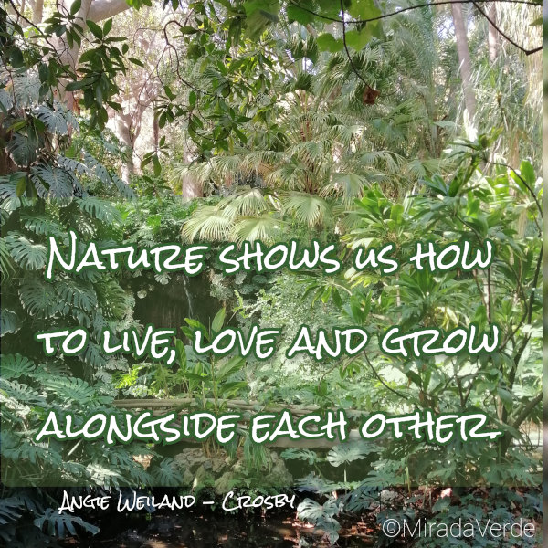 Nature green quote