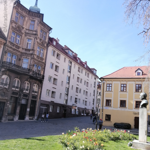 Bratislava Bernolák Blumenrabatt