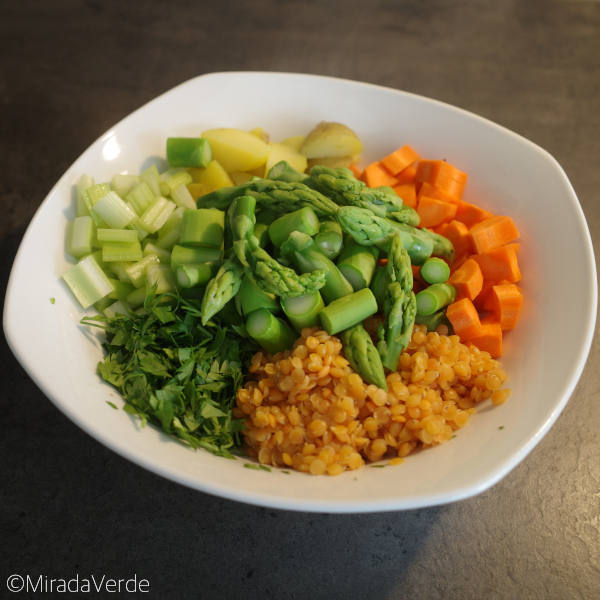 Spargel-Linsen-Salat
