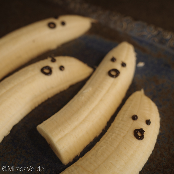 Bananengespenster Geist Halloween Banane