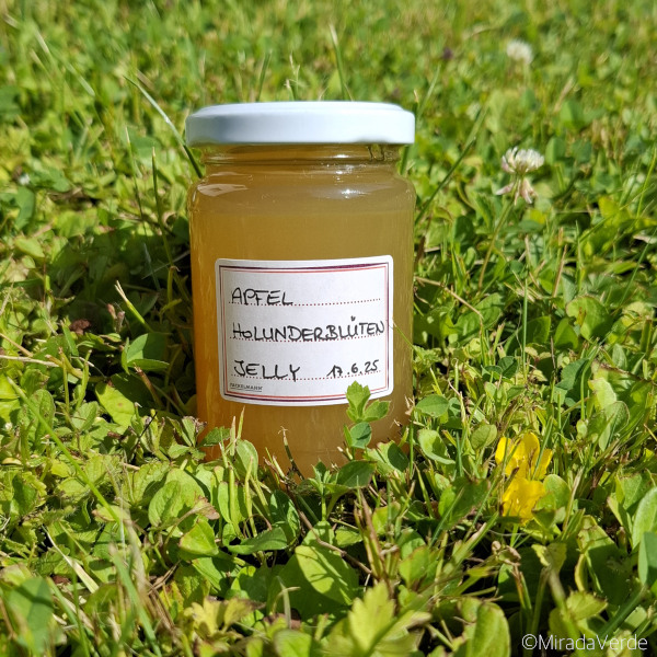 Holunderblüten Apfel Gelee