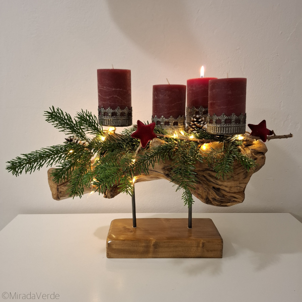 Advent Wurzel Kerze Tanne