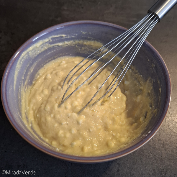 Apfel Cottage Cheese Pancakes Teig