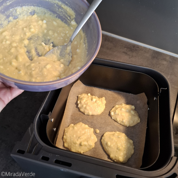Apfel Cottage Cheese Pancake im Airfryer