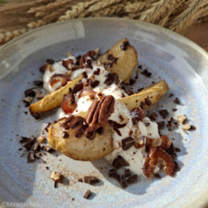 Karamellisierte Kardamom-Birne