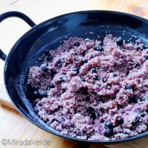 Hirse Heidelbeere Frühstück