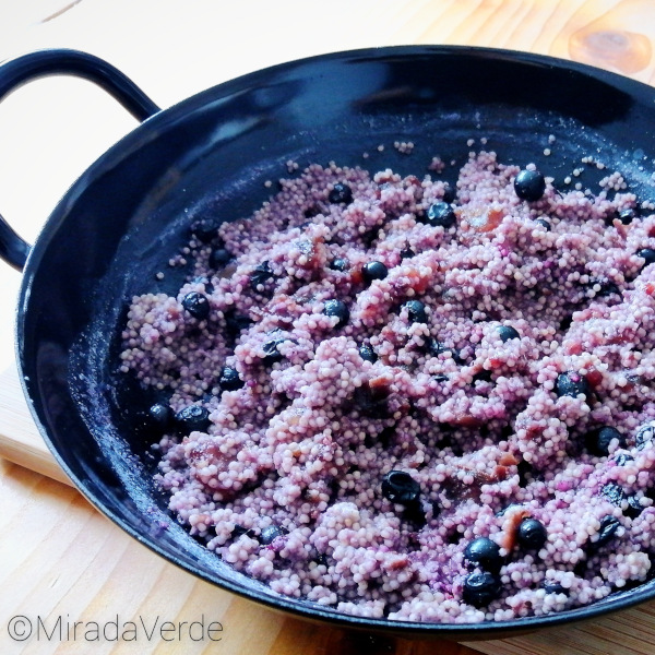 Hirse Heidelbeere Frühstück