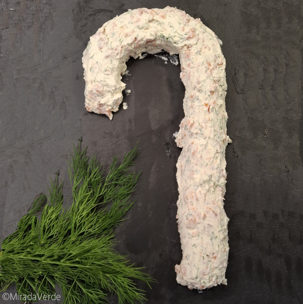 Pikante Frischkäse Lachs Zuckerstange ohne Deko