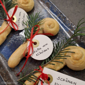 Nikolausstäbe Brot Nikolo Gruß Geschenk