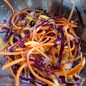 Karotten Mango Blaukraut Streifen