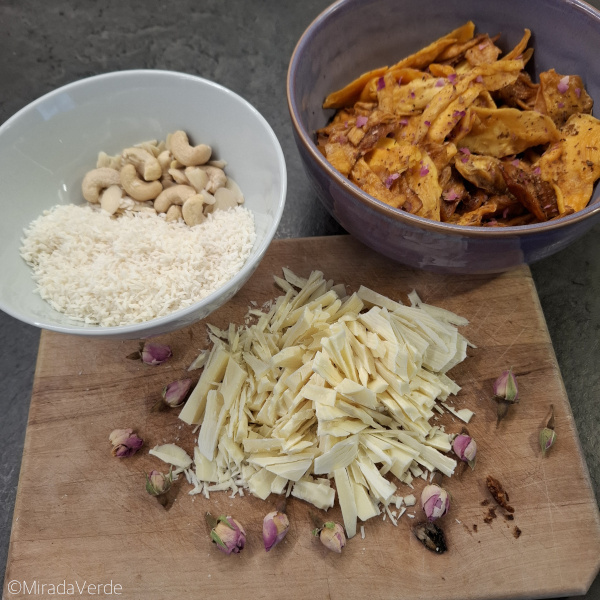 Mango Rosen Energyballs Zutaten