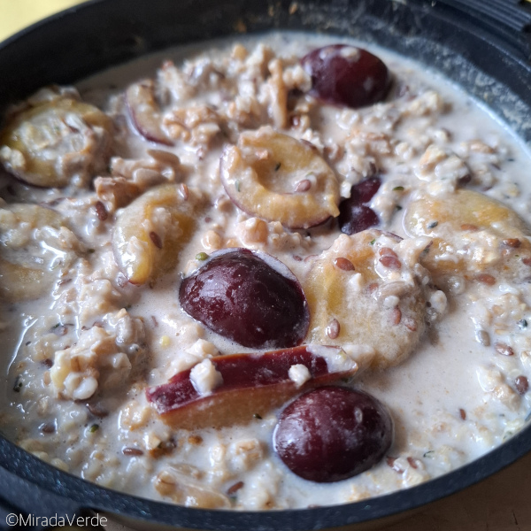 Warmes Zwetschkenfrühstück (airfried)