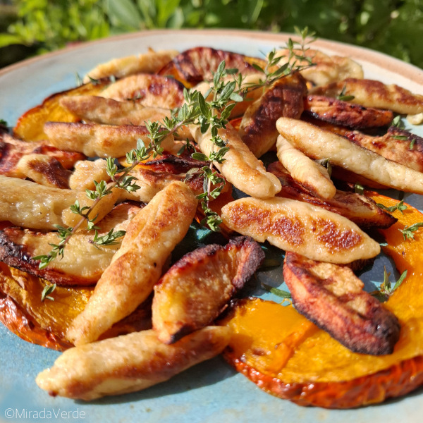 Kürbis Quitten Schupfnudeln